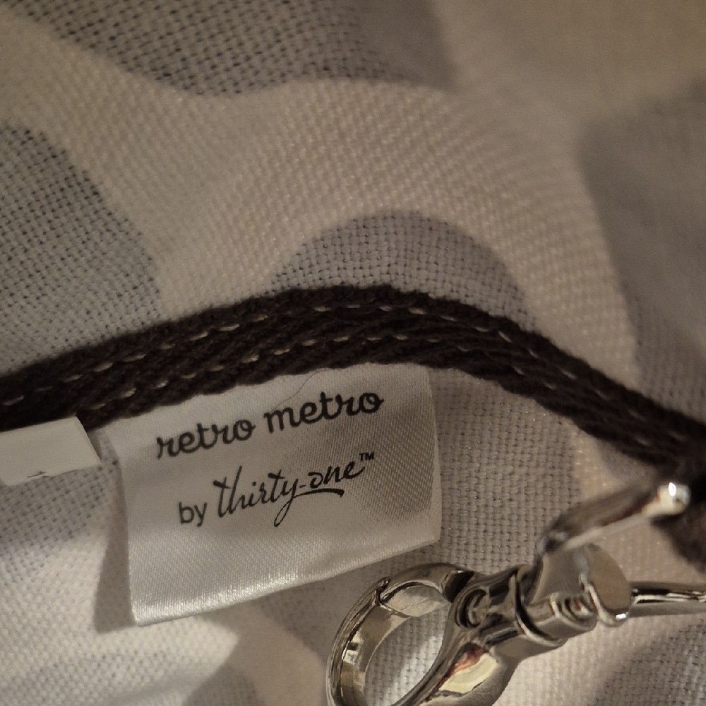 Thirty-One Retro Metro Polka Dot Canvas Tote Bag - Picture 8 of 8